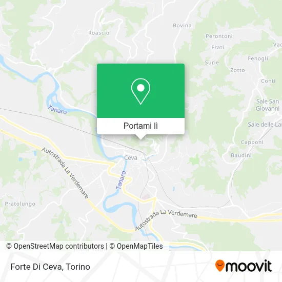 Mappa Forte Di Ceva