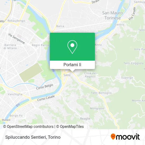 Mappa Spiluccando Sentieri