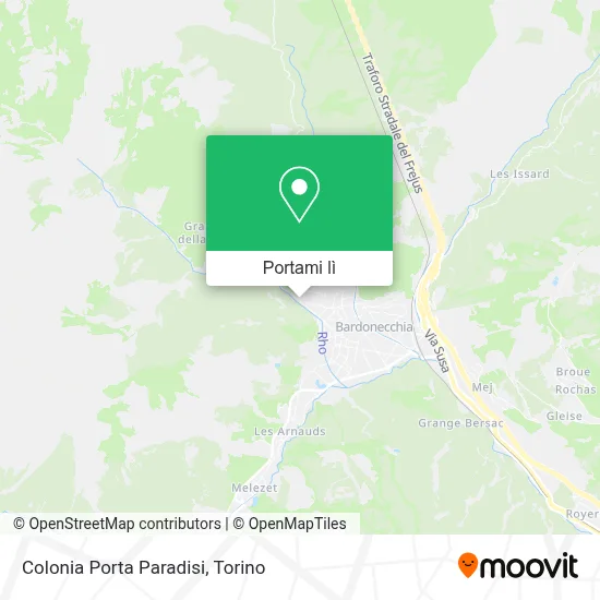 Mappa Colonia Porta Paradisi