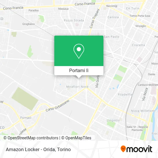 Mappa Amazon Locker - Orida