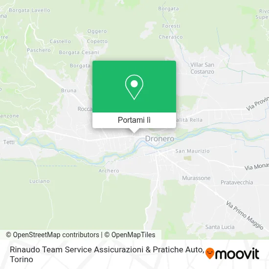 Mappa Rinaudo Team Service Assicurazioni & Pratiche Auto