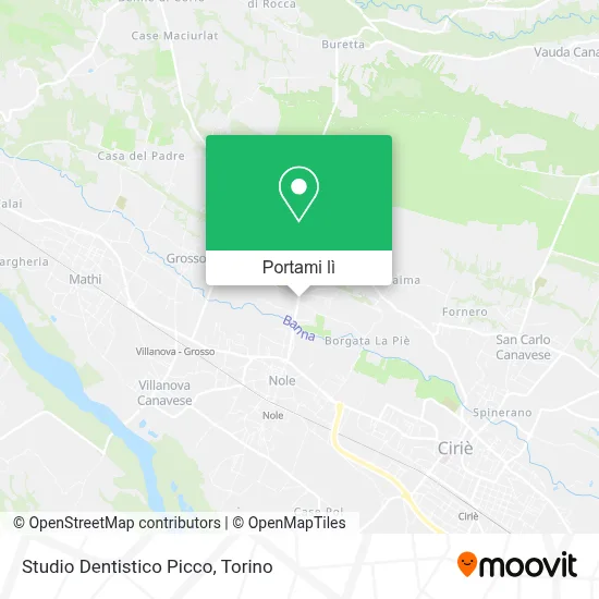 Mappa Studio Dentistico Picco