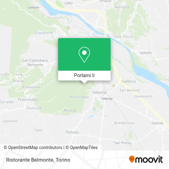 Mappa Ristorante Belmonte