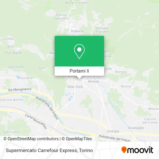Mappa Supermercato Carrefour Express