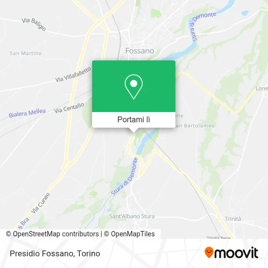 Mappa Presidio Fossano