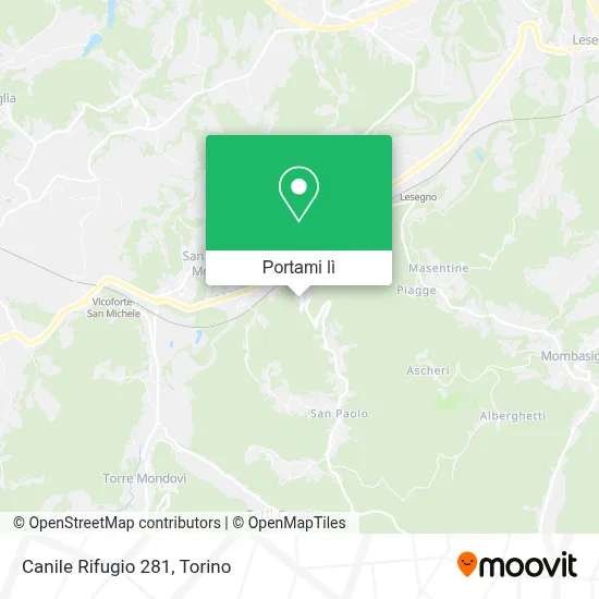 Mappa Canile Rifugio 281