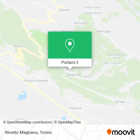 Mappa Ricetto Magnano