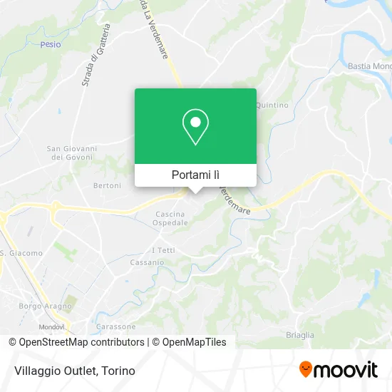 Mappa Villaggio Outlet
