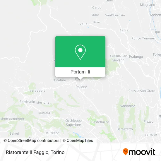 Mappa Ristorante Il Faggio