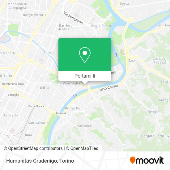Mappa Humanitas Gradenigo