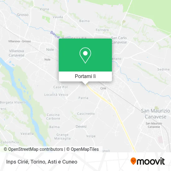 Mappa Inps Cirié