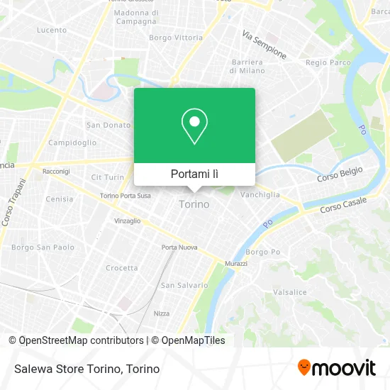 Mappa Salewa Store Torino