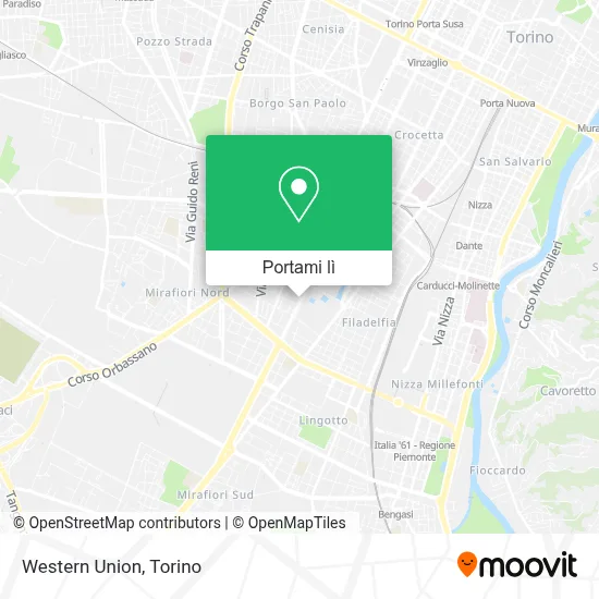 Mappa Western Union