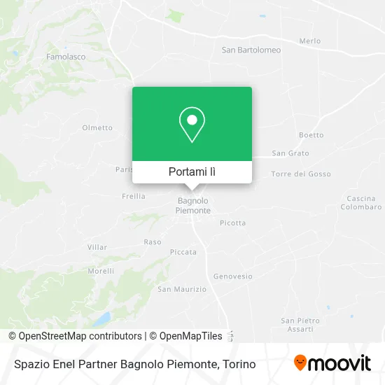 Mappa Spazio Enel Partner Bagnolo Piemonte