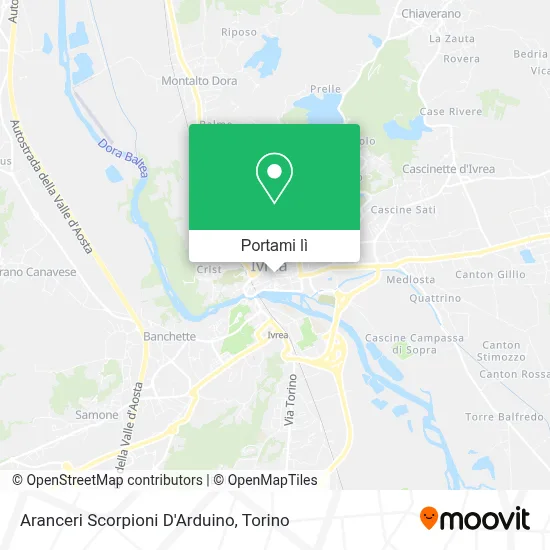 Mappa Aranceri Scorpioni D'Arduino