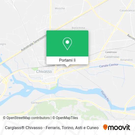 Mappa Carglass® Chivasso - Ferraris