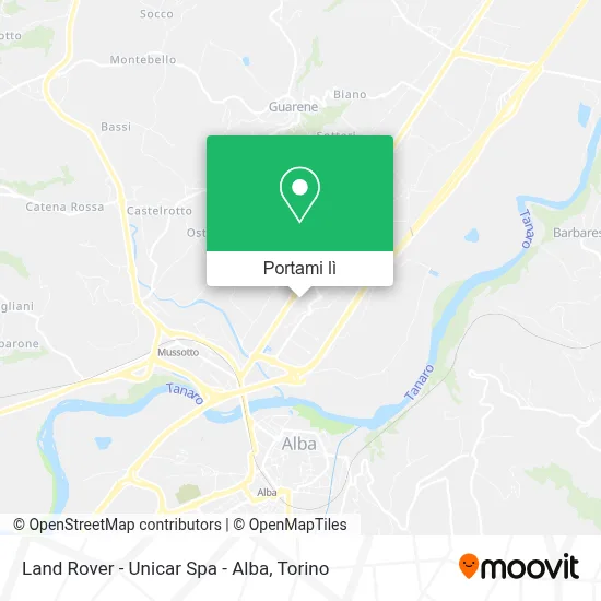 Mappa Land Rover - Unicar Spa - Alba