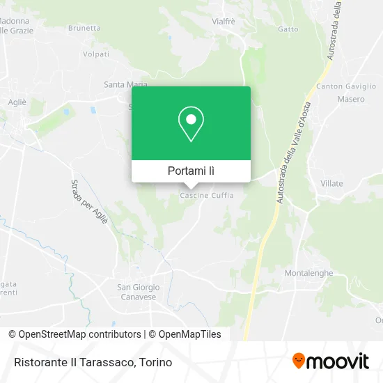 Mappa Ristorante Il Tarassaco