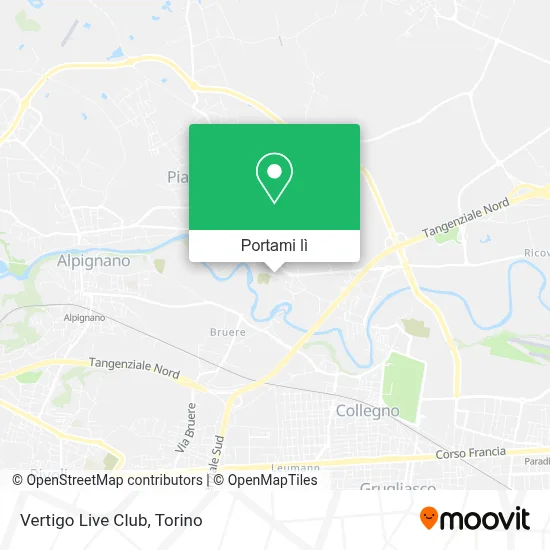 Mappa Vertigo Live Club
