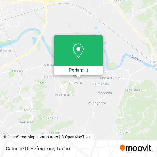 Mappa Comune Di Refrancore