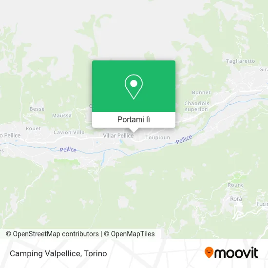 Mappa Camping Valpellice