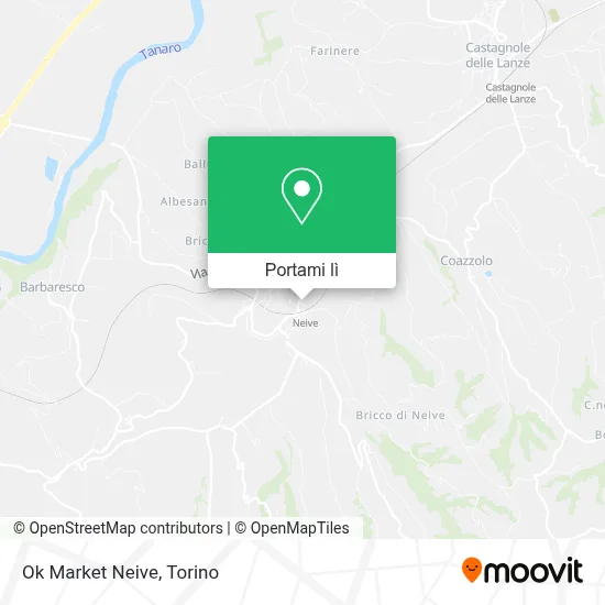 Mappa Ok Market Neive