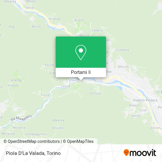 Mappa Piola D'La Valada
