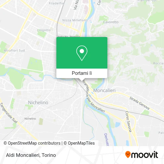 Mappa Aldi Moncalieri