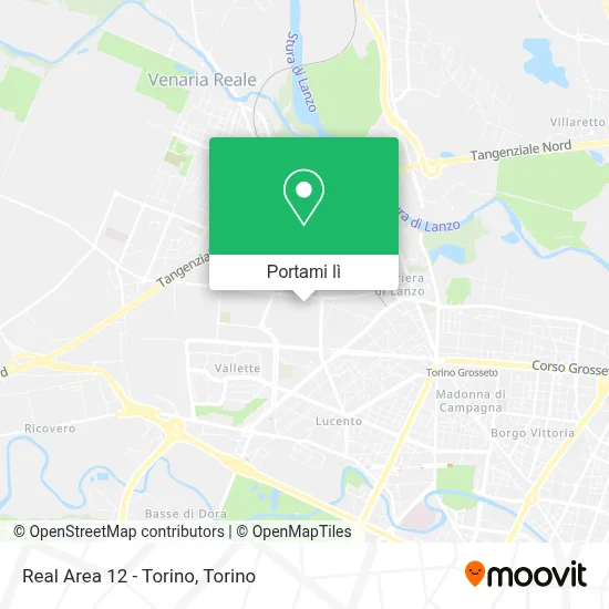 Mappa Real Area 12 - Torino