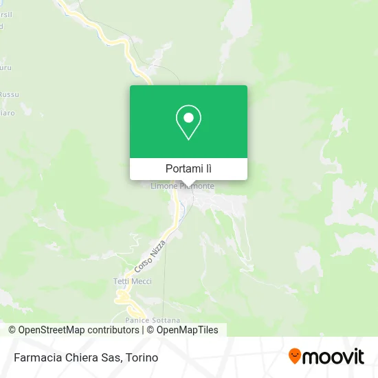 Mappa Farmacia Chiera Sas