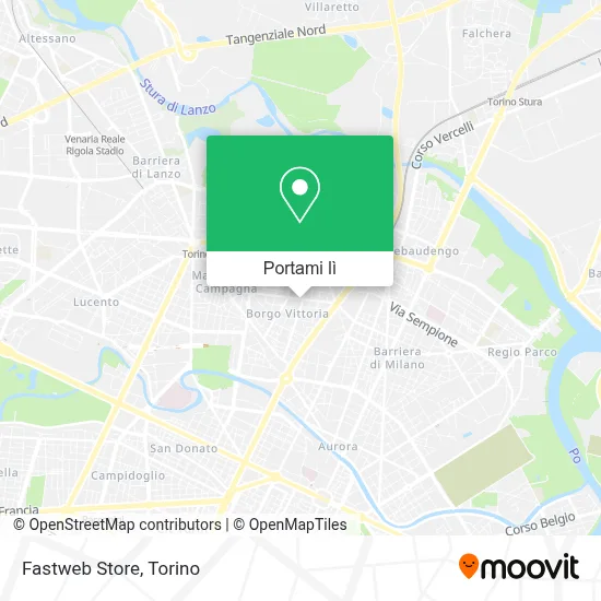 Mappa Fastweb Store