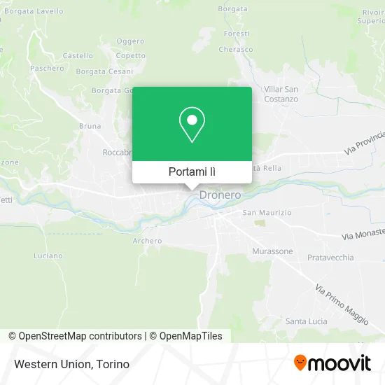 Mappa Western Union
