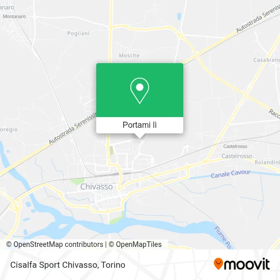 Mappa Cisalfa Sport Chivasso