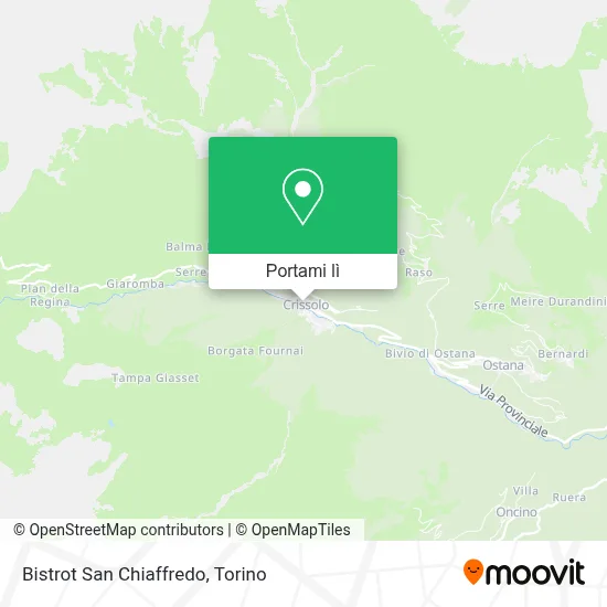 Mappa Bistrot San Chiaffredo