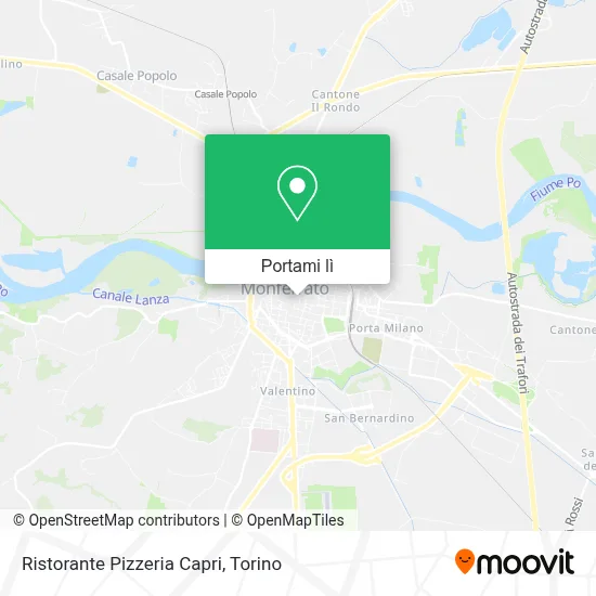 Mappa Ristorante Pizzeria Capri