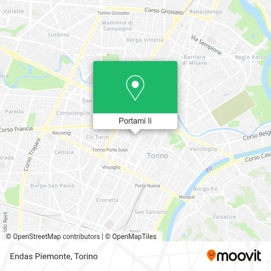 Mappa Endas Piemonte