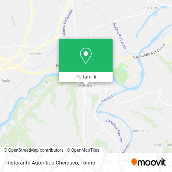 Mappa Ristorante Autentico Cherasco