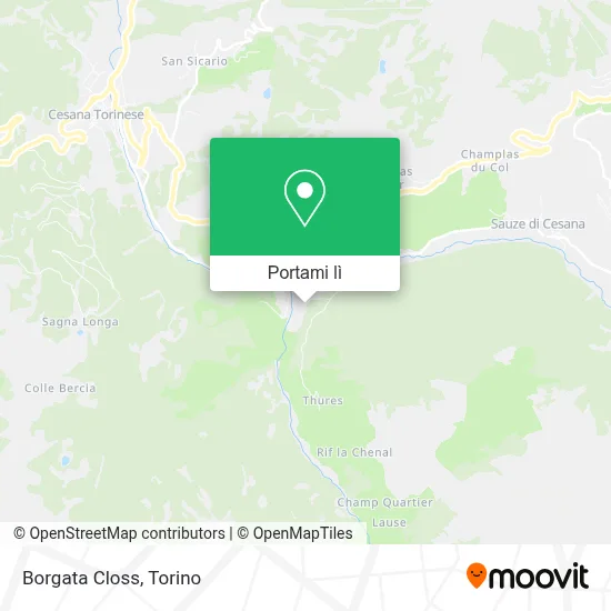Mappa Borgata Closs