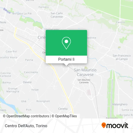 Mappa Centro Dell'Auto