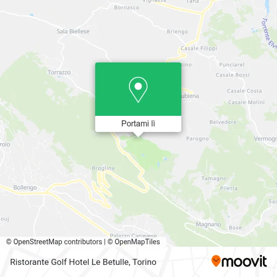Mappa Ristorante Golf Hotel Le Betulle