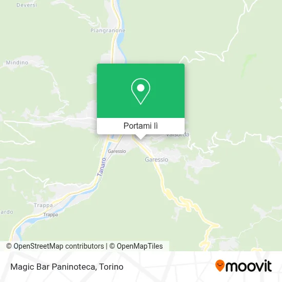 Mappa Magic Bar Paninoteca