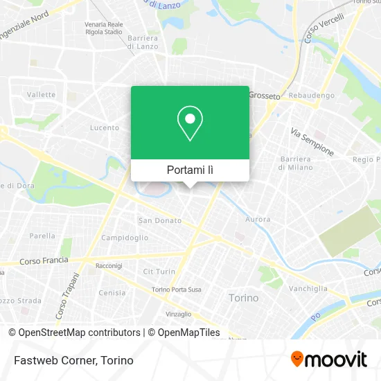 Mappa Fastweb Corner