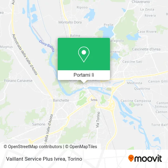 Mappa Vaillant Service Plus Ivrea