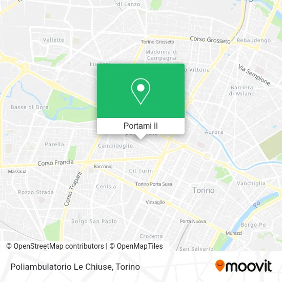 Mappa Poliambulatorio Le Chiuse