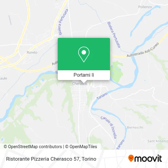 Mappa Ristorante Pizzeria Cherasco 57