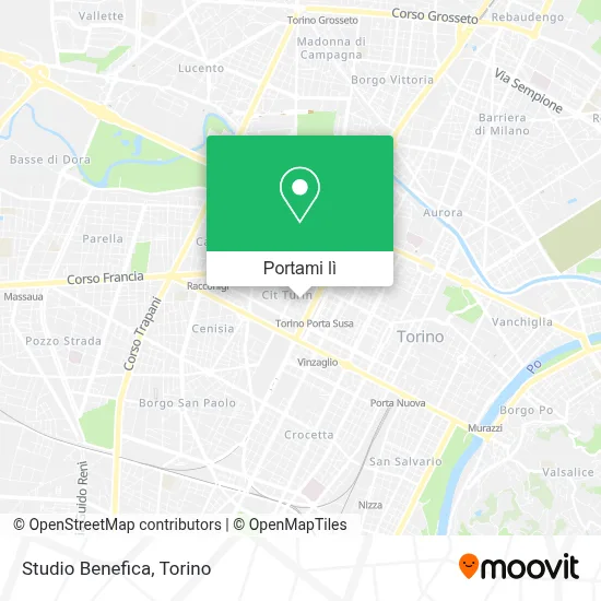 Mappa Studio Benefica