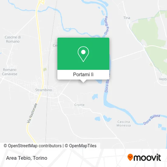 Mappa Area Tebio