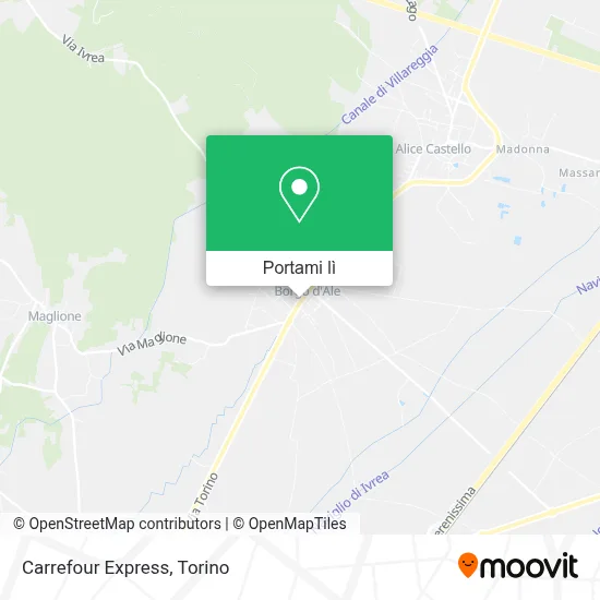 Mappa Carrefour Express