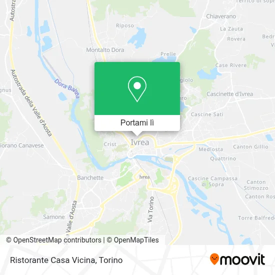 Mappa Ristorante Casa Vicina