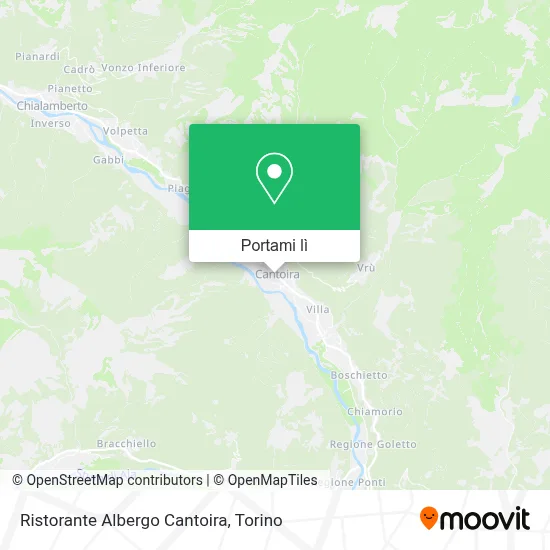 Mappa Ristorante Albergo Cantoira